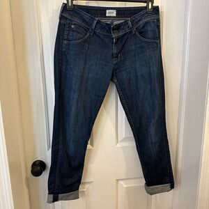 Hudson Jeans Blue Ankle Cropped Denim